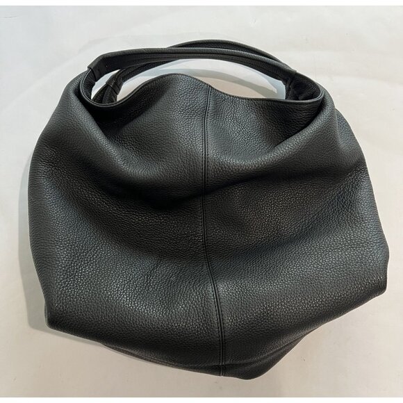 Manu Atelier Gala Leather Tote Bag in Black - Picture 3 of 5